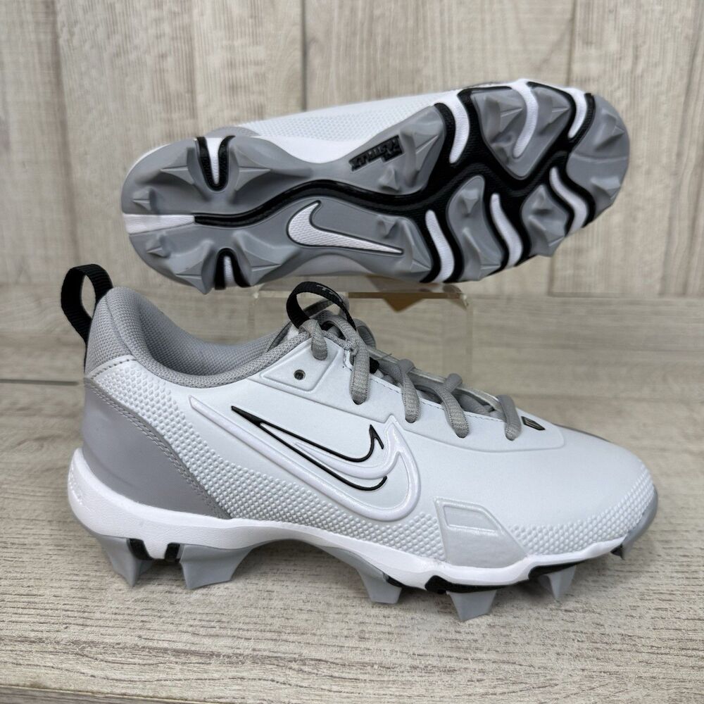 Nike Force Trout 9 Keystone Baseball Cleats Youth Sz 2.5y White/Gray FB9731-004